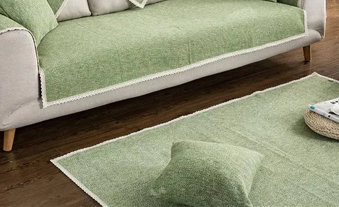 Coarse Heathered Texture Woven Rug representative image