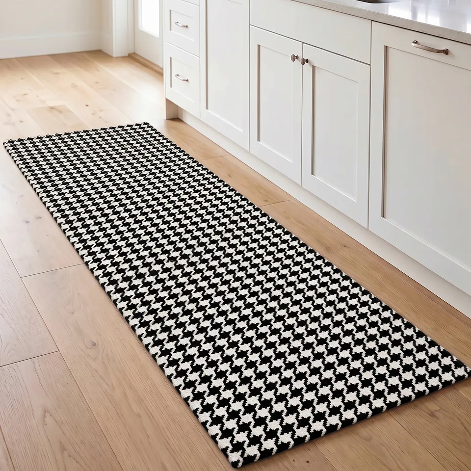 Tweed-like Checkerboard Woven Rug representative image
