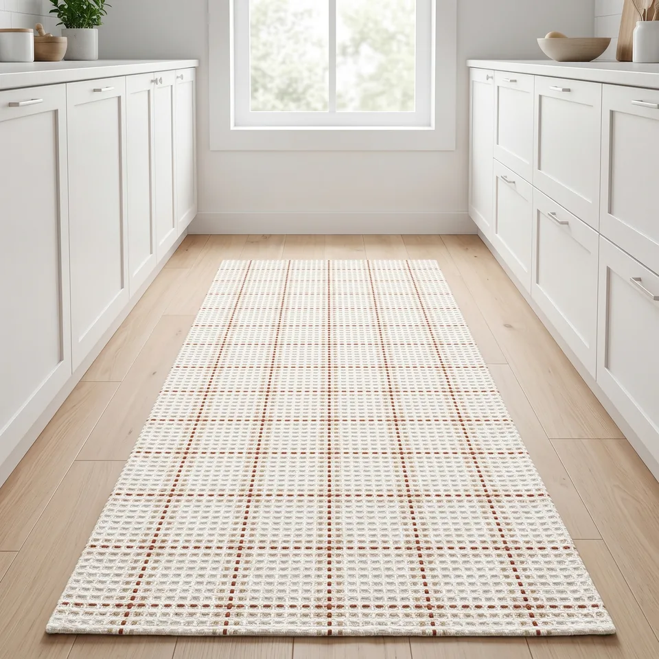 Windowpane Dot Check Woven Rug representative image
