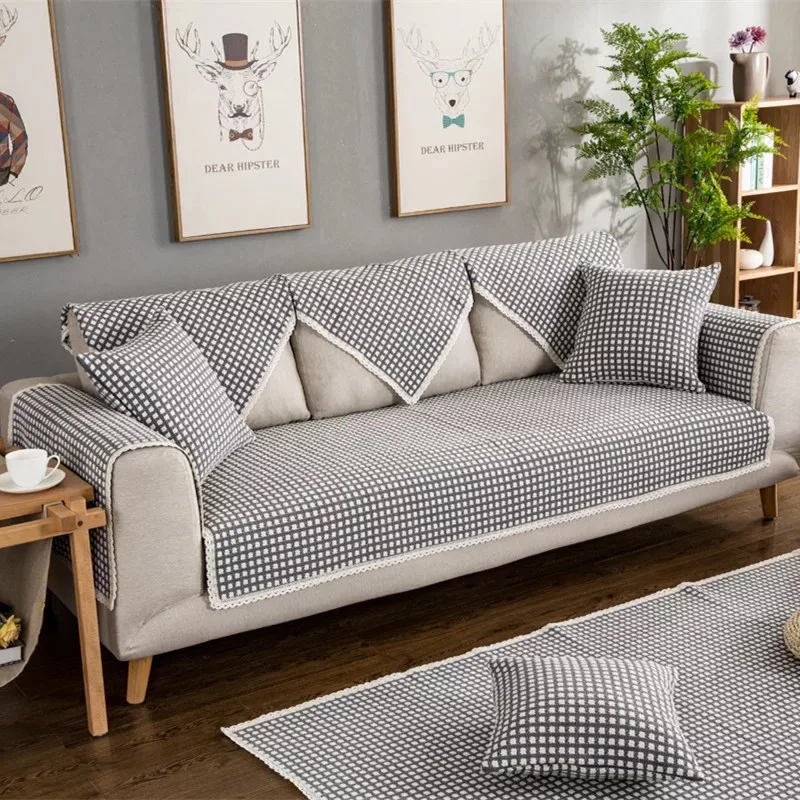 Nubby Checkerboard Woven Rug representative image