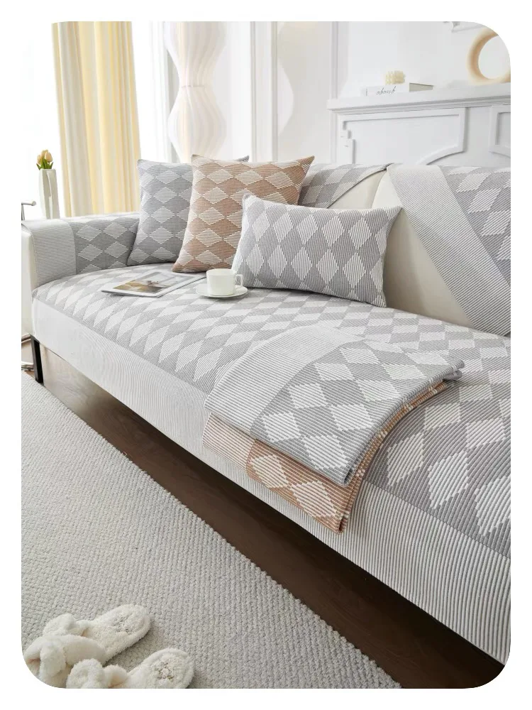 Coarse Grid Pattern Cushion Cover representative image