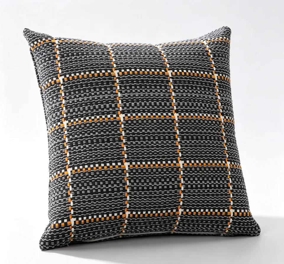 Coarse Check Texture Cushion Cover representative image