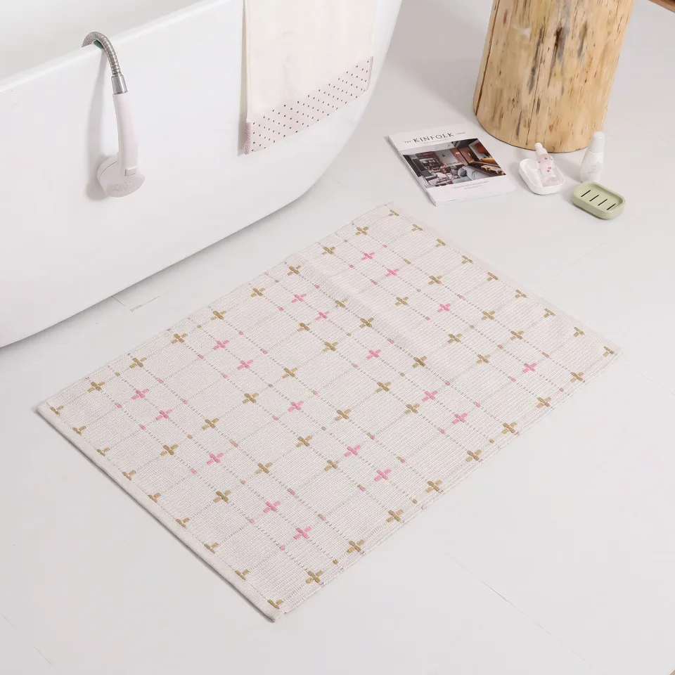 Small Cross Motif Woven Rug representative image