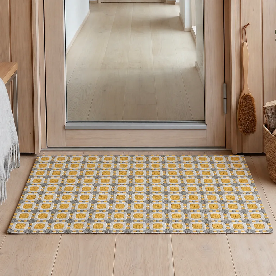 Coarse Checkerboard Woven Rug representative image