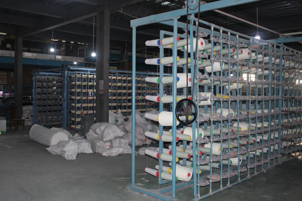 Yarn preparation area