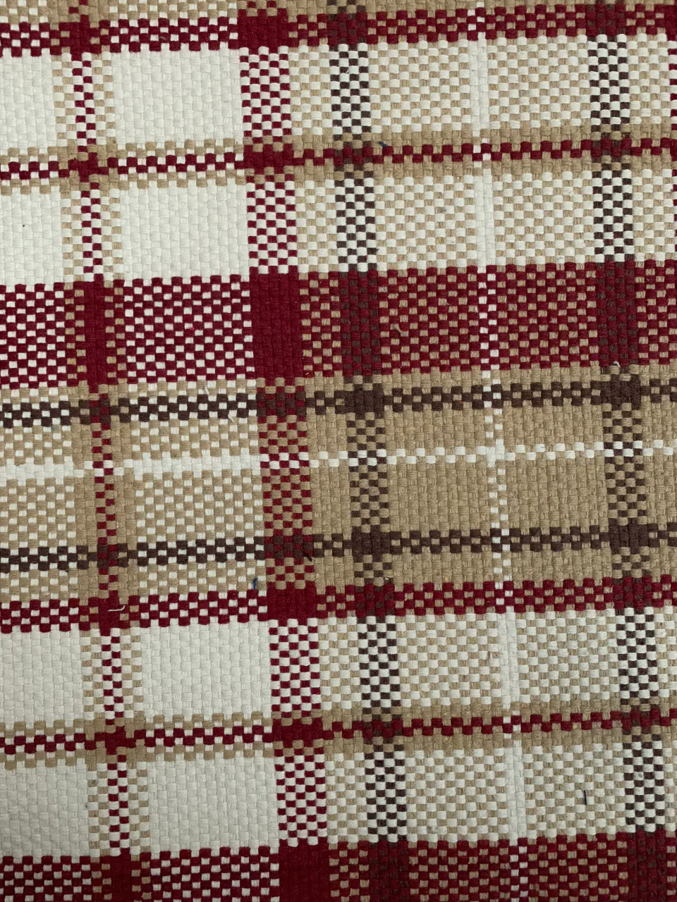Large Textured Check Upholstery Fabric representative image