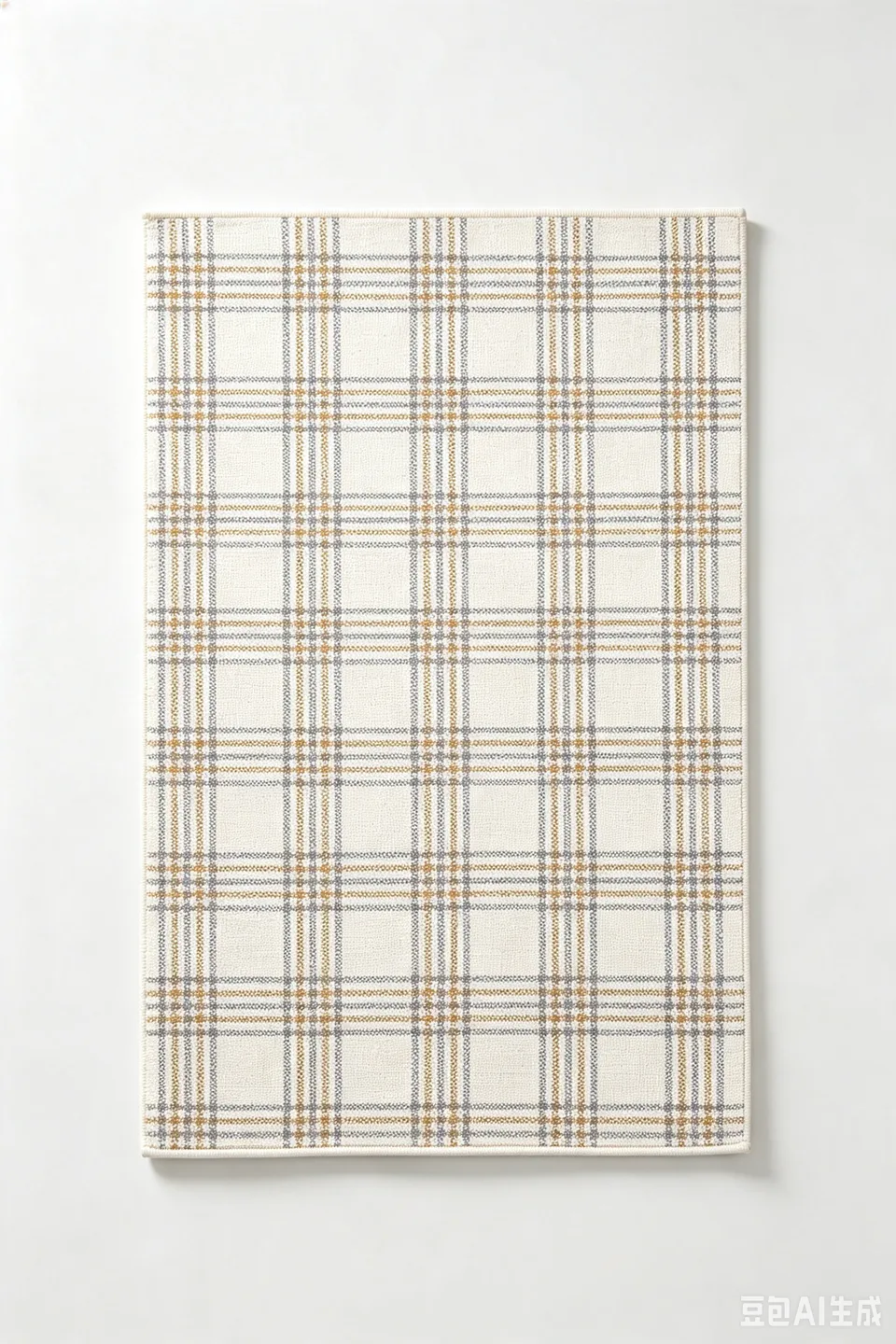 Fine Woven Check Woven Rug main image