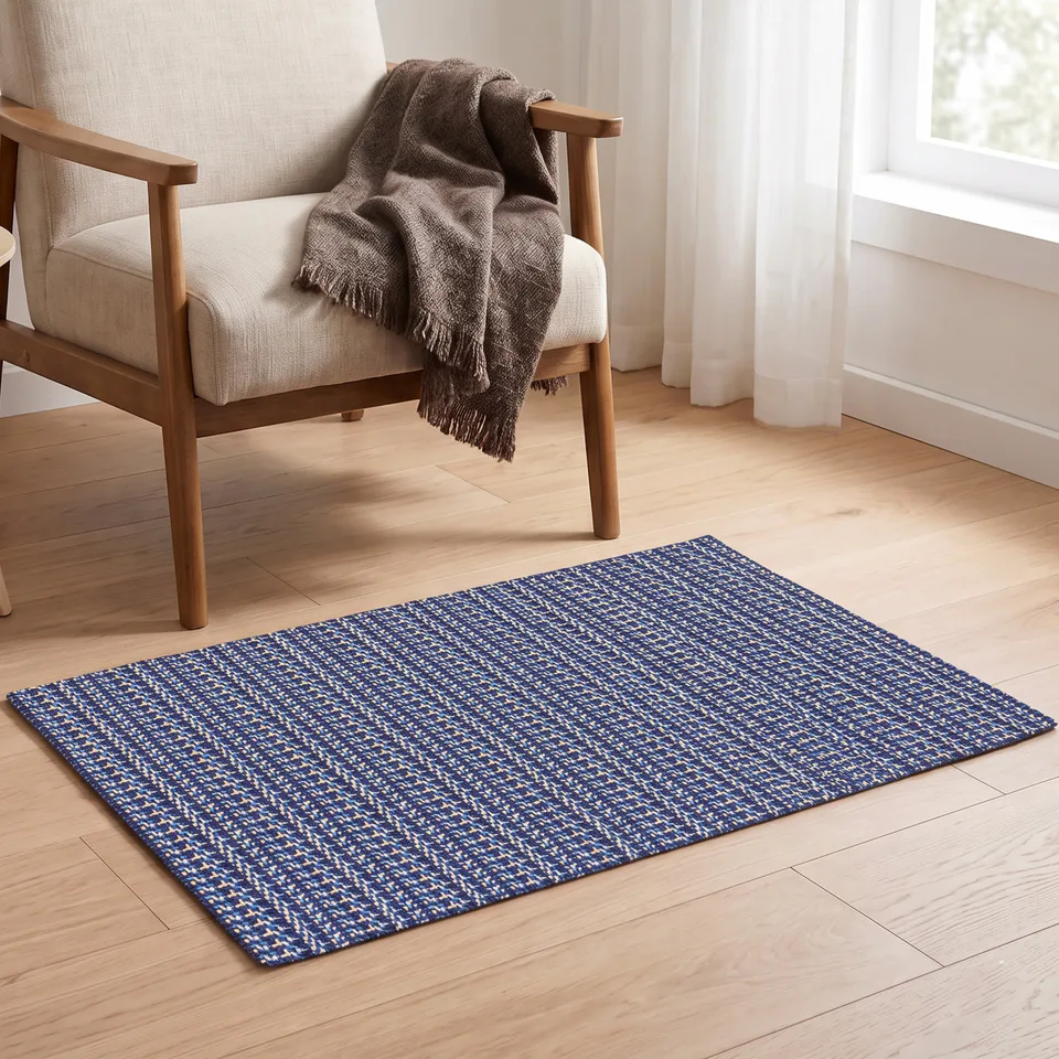 Tweed-like Herringbone Woven Rug representative image