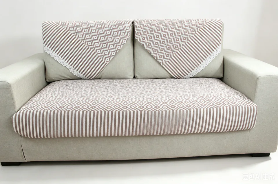 Textured Diamond Field Woven Sofa Cover representative image