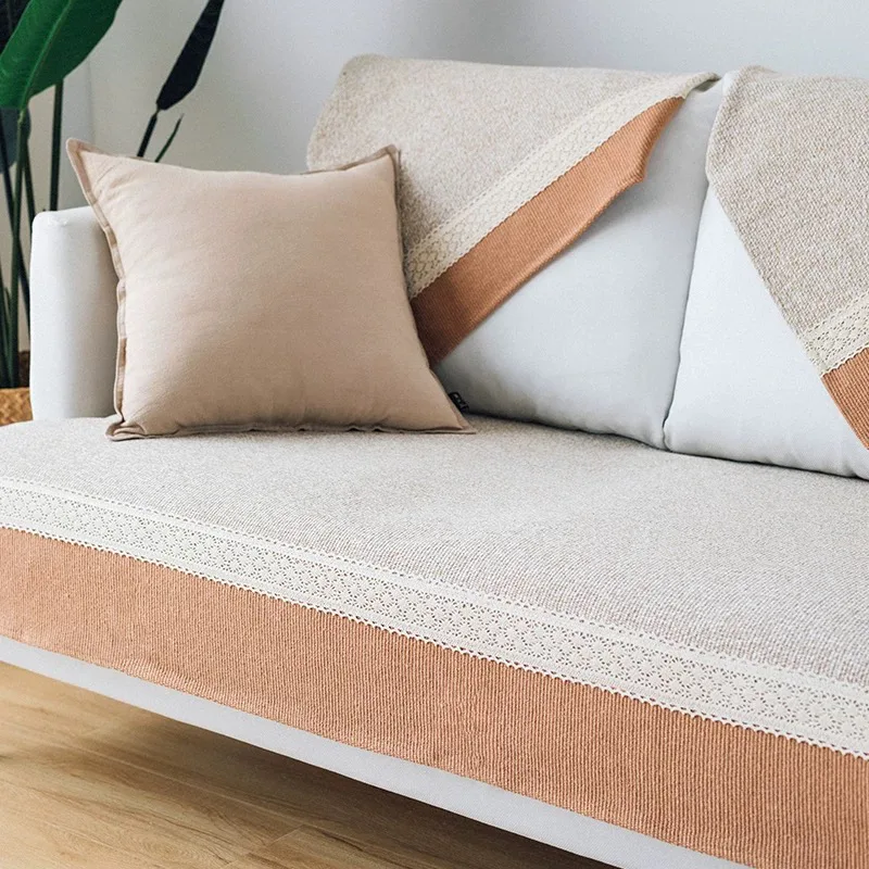 Coarse Mottled Texture Woven Sofa Cover representative image