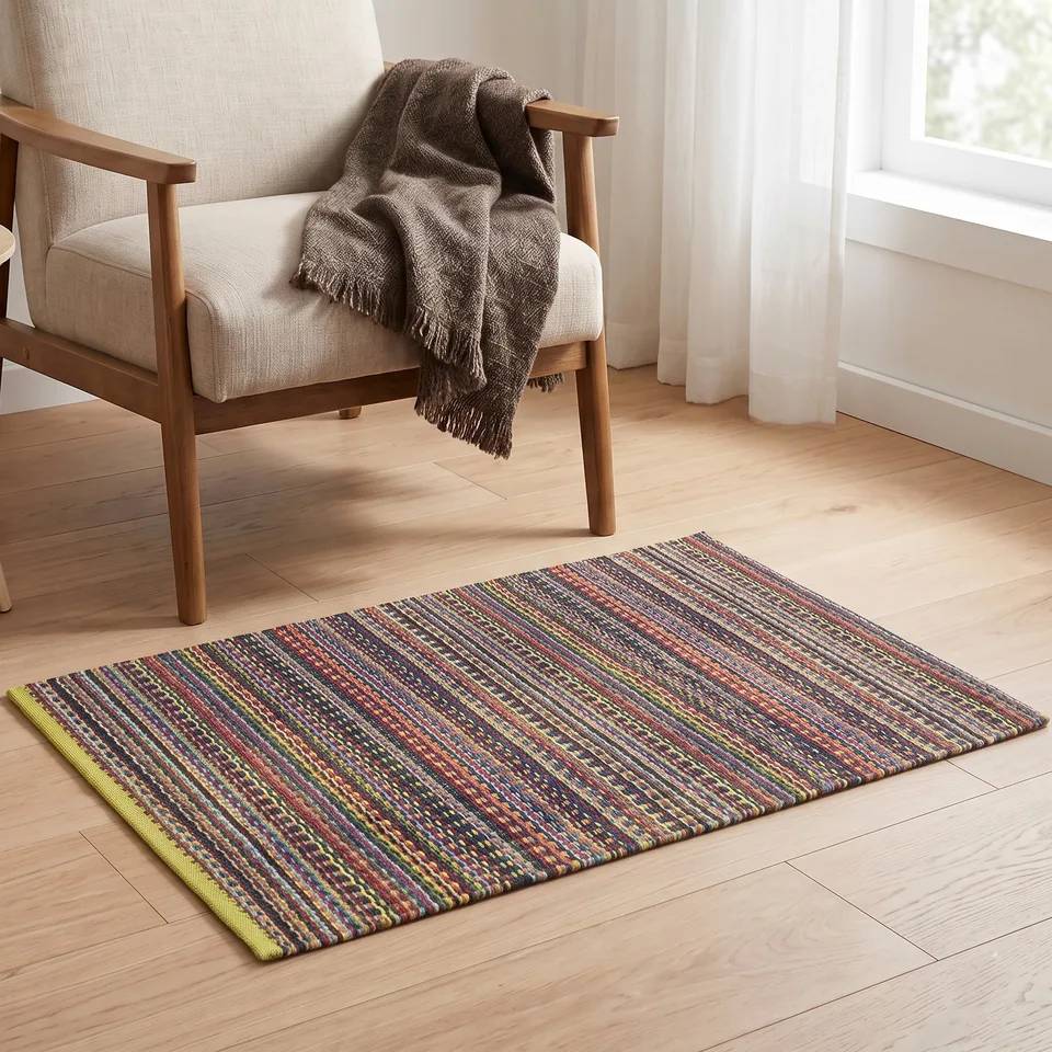 Carnival Multistripe Woven Rug representative image