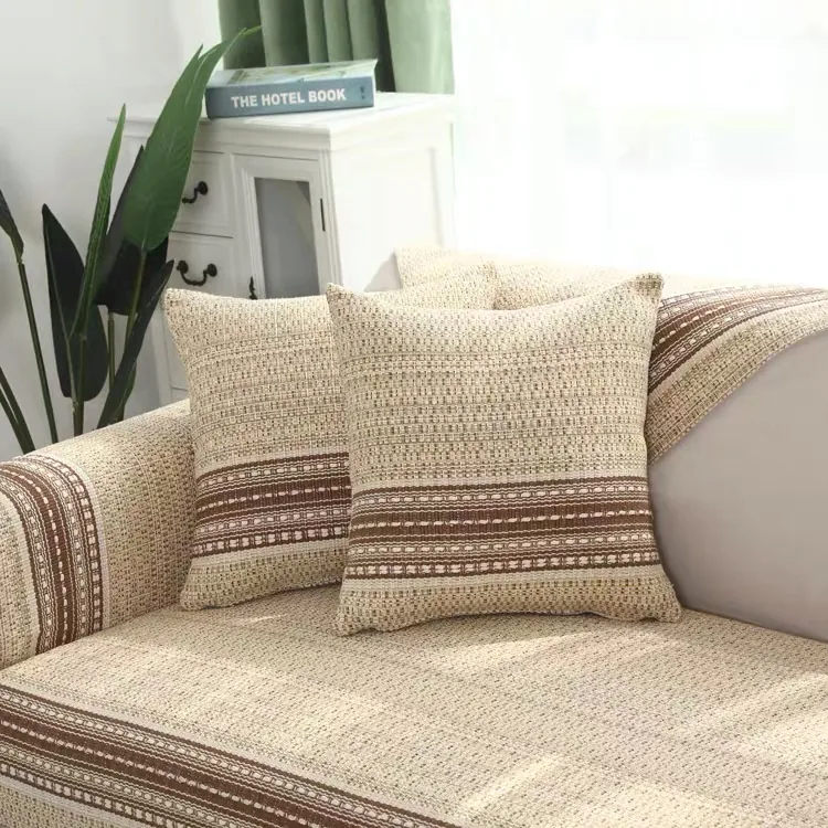 Woven Band Stripe Woven Sofa Cover representative image