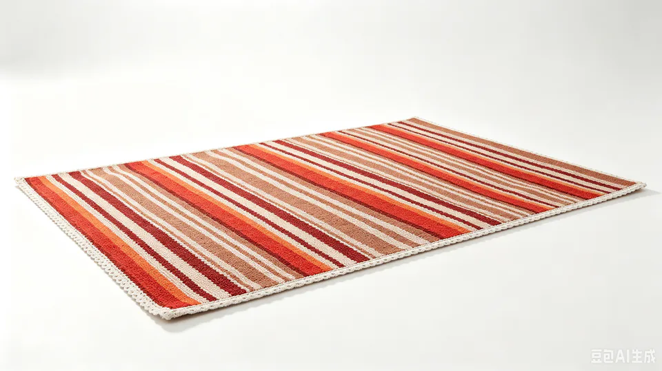 Coarse Irregular Stripe Woven Rug representative image