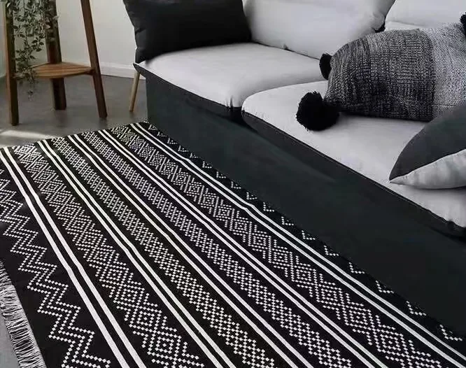 Chevron Band Stripe Woven Rug representative image