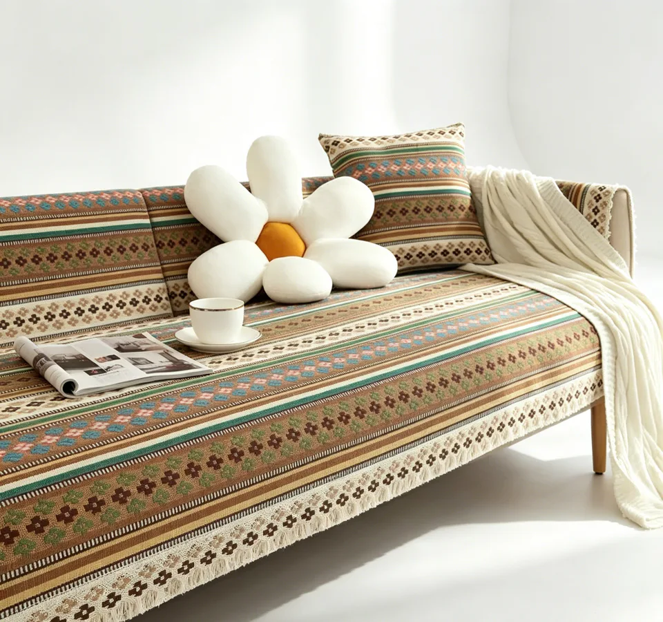 Textured Irregular Stripe Cushion Cover representative image