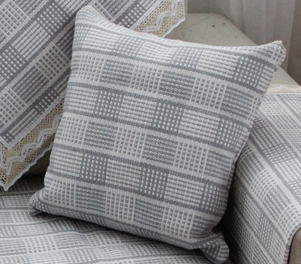Alternating Grid Pattern Cushion Cover representative image