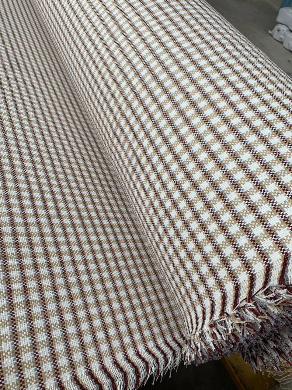 Heathered Check Pattern Upholstery Fabric representative image