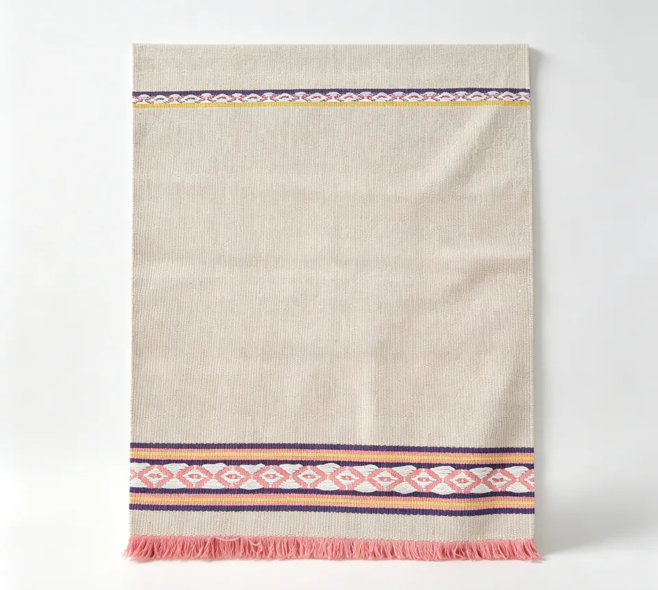 Decorative Side Border Woven Rug representative image