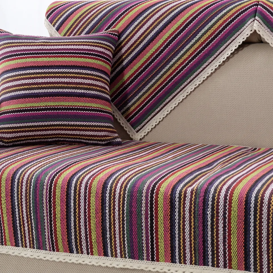 Fiesta Woven Stripe Woven Sofa Cover representative image